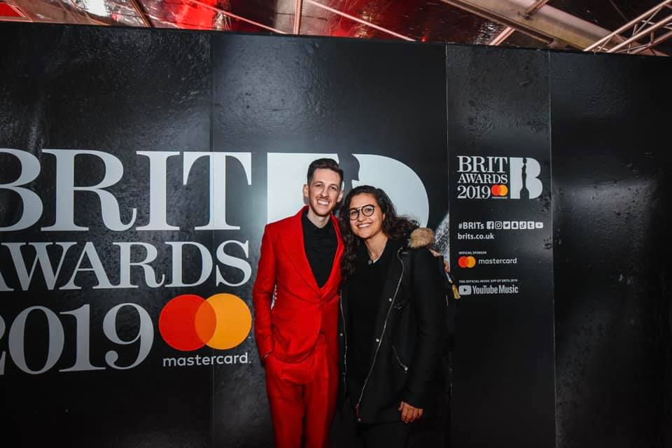 Sigala with his Maltese tour manager Emma Tranter 