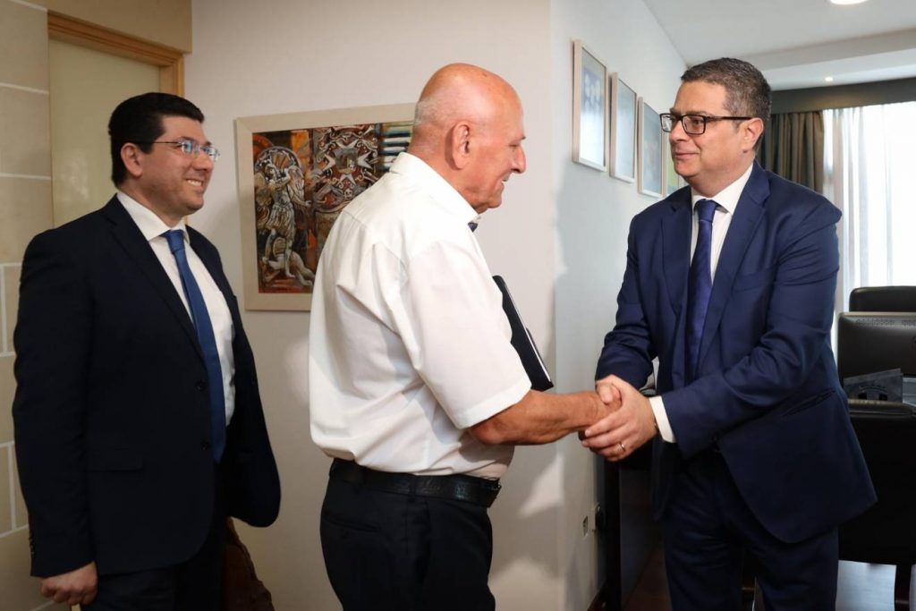 The PN has entrusted Louis Galea (centre) with proposing reforms for the party  