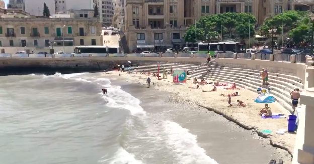 Footage of Balluta Bay published yesterday. Photo: The Malta Independent 