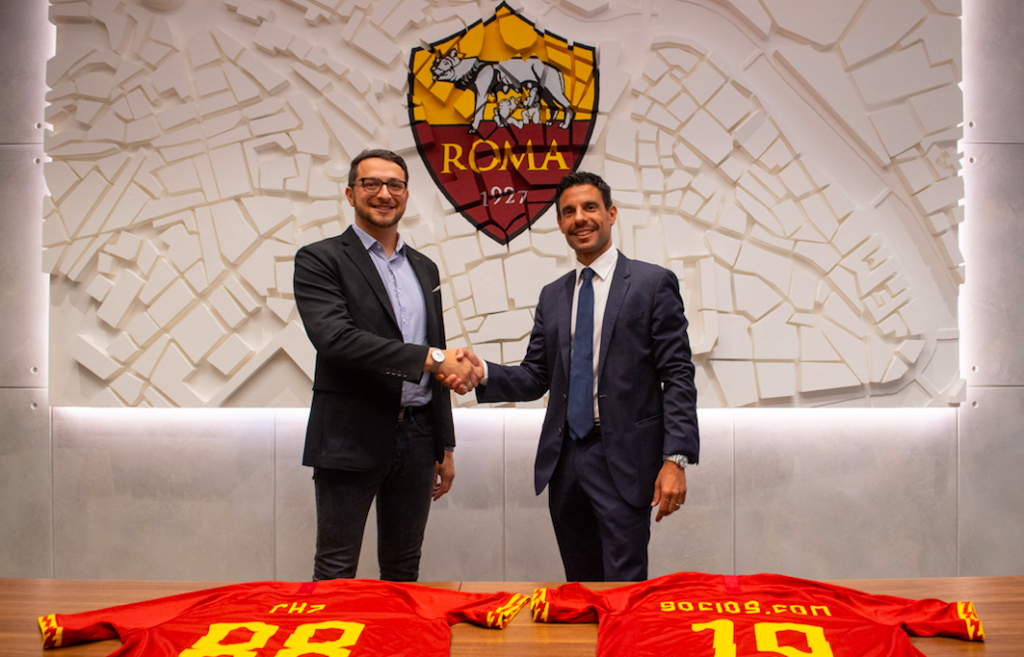  Max Rabinovitch, Chief Strategy Officer for Socios.com with Daniele Sanò, Partnerships & Sales Director, AS Roma