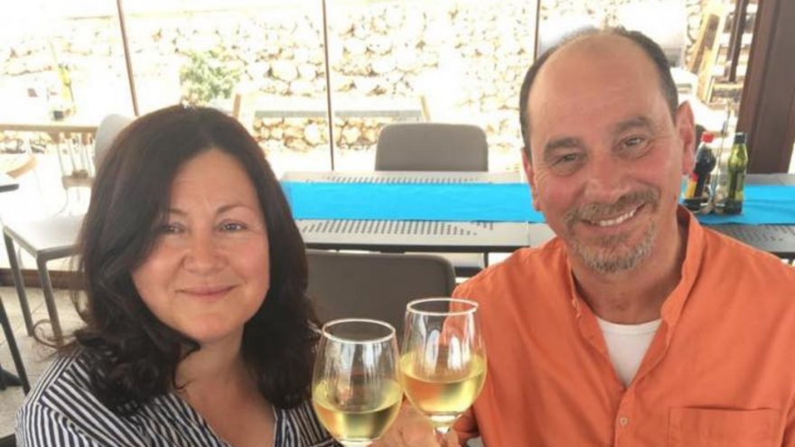 Godfrey Farrugia with his partner, and fellow PD MP Marlene Farrugia