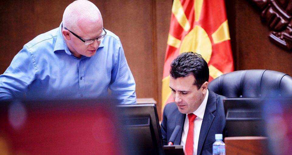 Dragi Raskovski with Macedonian PM Zoran Zaev. Photo: Republika English 