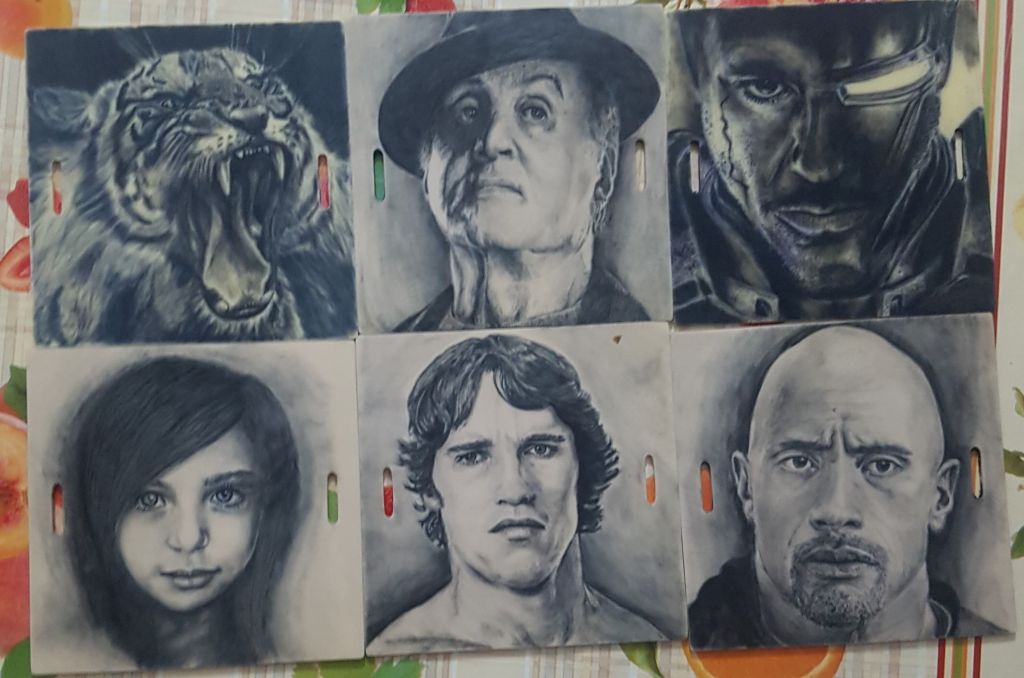 Some of Joseph's artwork