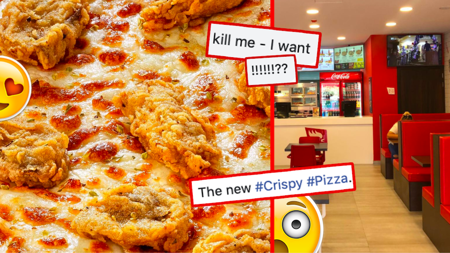 Holy Cheesy Fried Chicken! Your New Favourite Pizza Is Waiting In ...