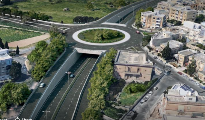 A visual representation of the planned project at Santa Luċija 