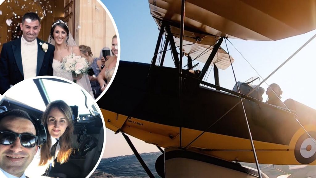 WATCH Two Maltese Ryanair Pilots Celebrate Wedding The Only Way They