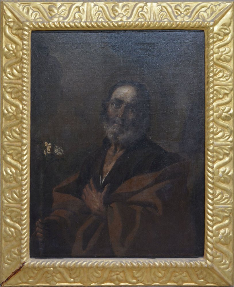 Mattia Preti oil painting on canvas ‘St Joseph’ framed, 105 x 130cm	