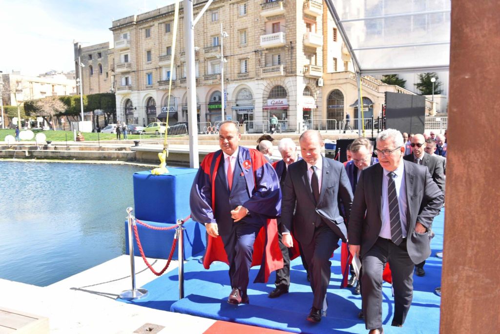 Education Minister Evarist Bartolo (right) at the inauguration of the AUM 