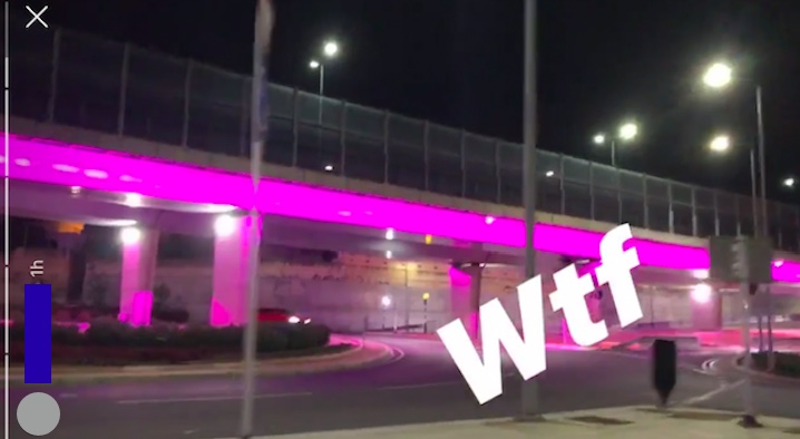 Some people weren't too impressed by the particular pink chosen for the Kappara flyover