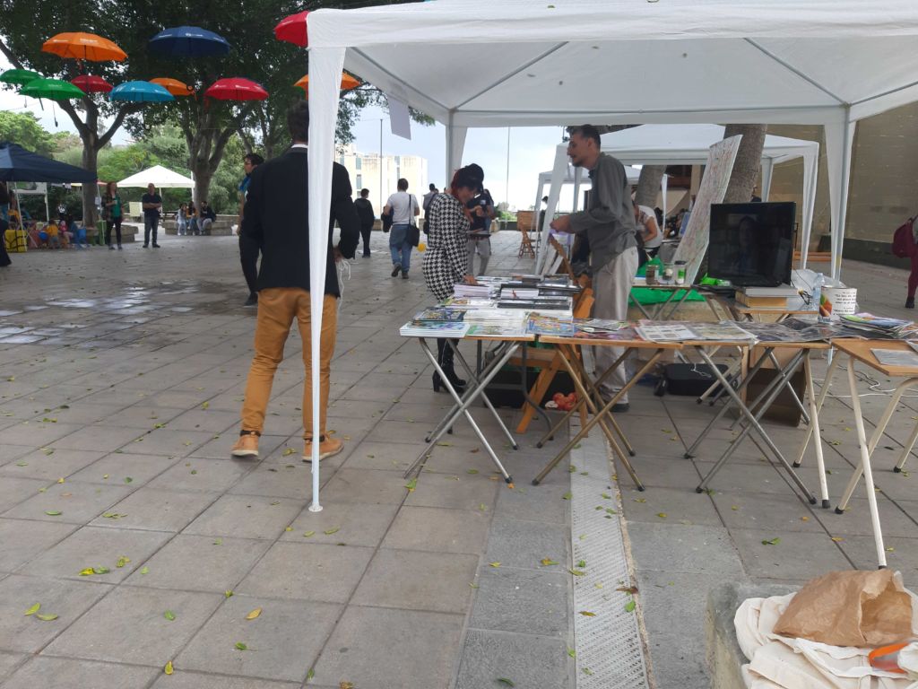 Creationist books were on sale in the University Quad today.