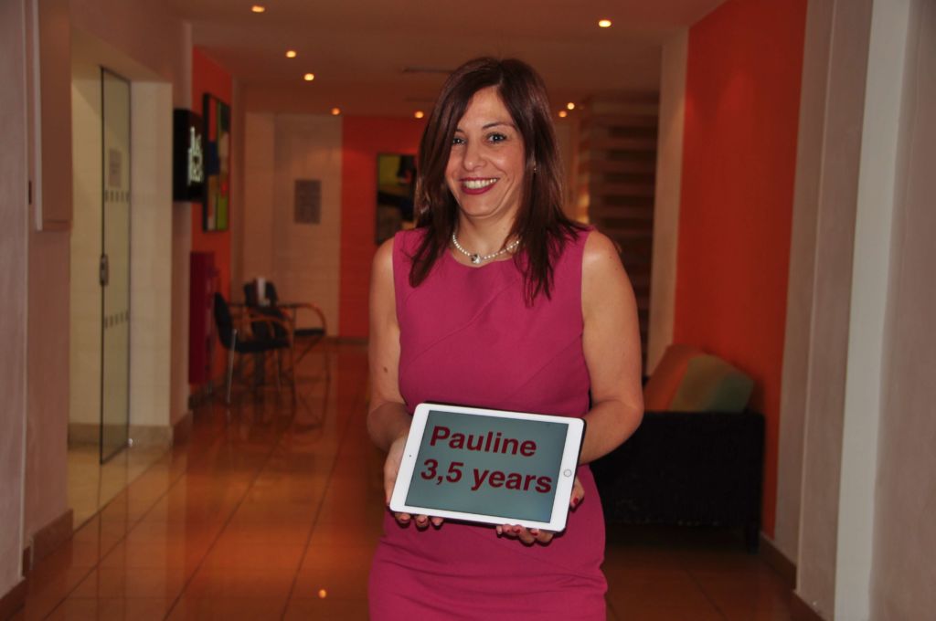 Pauline, 3.5 years @ the Mellieħa Bay Hotel