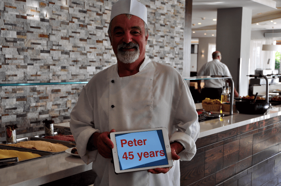 Peter, 45 years @ the Mellieħa Bay Hotel