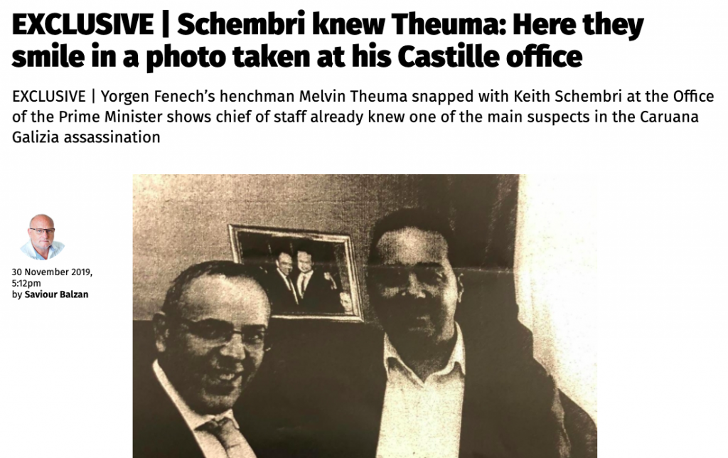 The meeting with Keith Schembri was recorded with a selfie that came back to haunt the pair