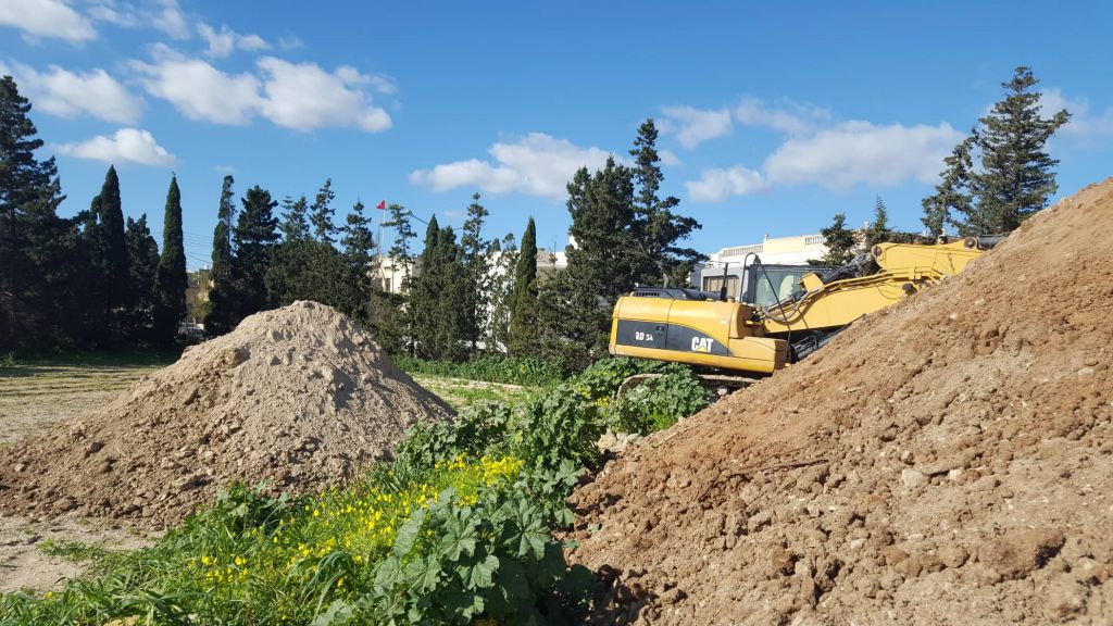 Excavation works began today