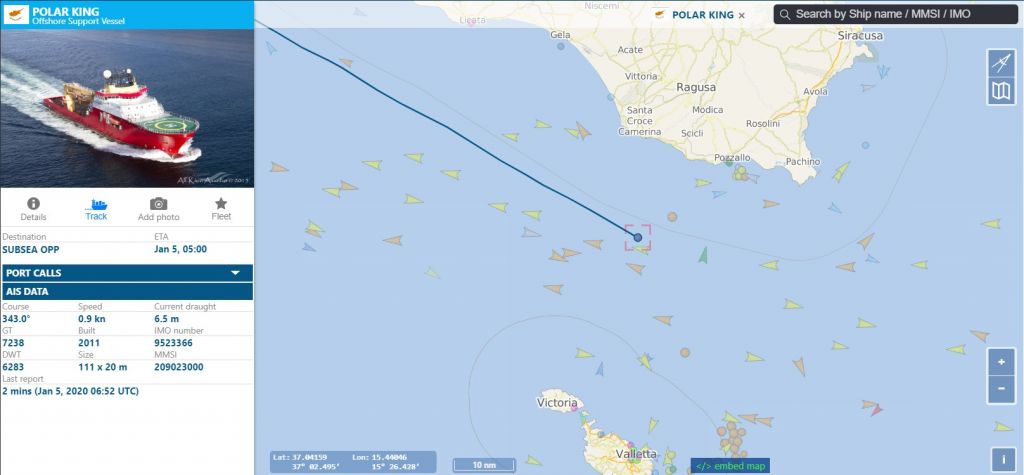 Survey Ship Arrives On Site To Assess Damage To Malta-Sicily