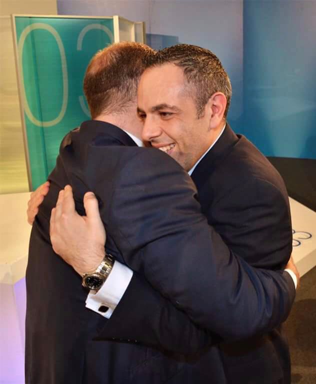 Joseph Muscat with Keith Schembri 