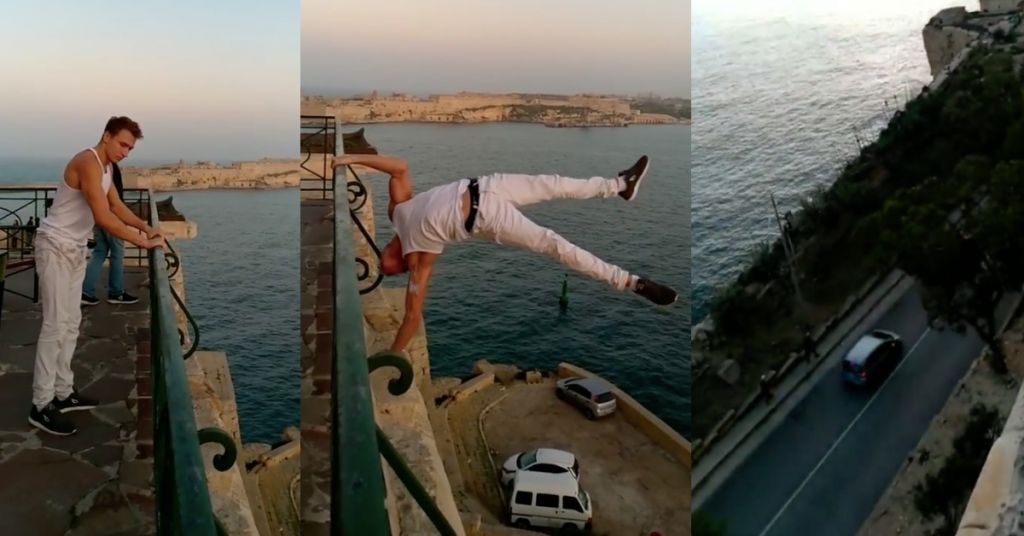 Whatever you do, do NOT try this at home... or at the Lower Barrakka Gardens. Or anywhere.