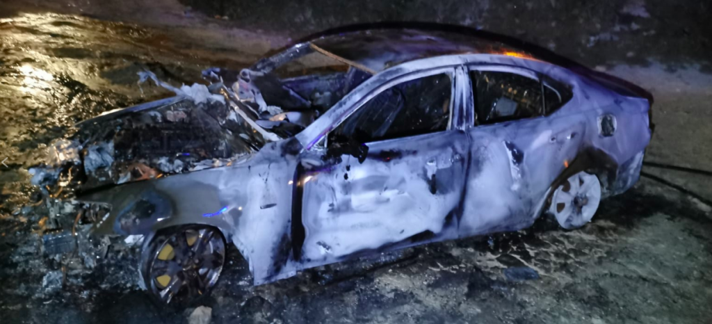 The BMW involved in the incident