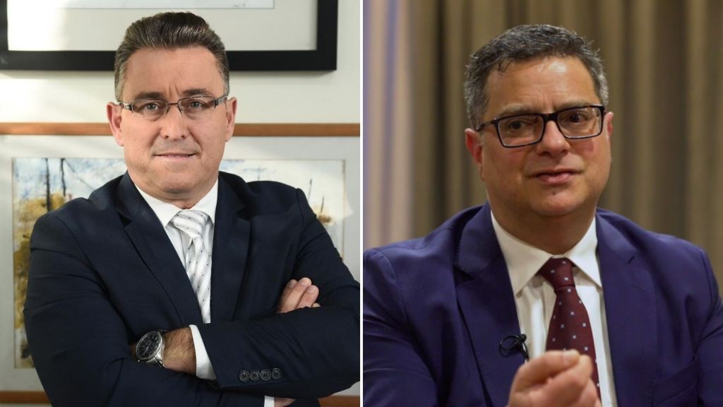 Left: Bernard Grech, Right: Adrian Delia 