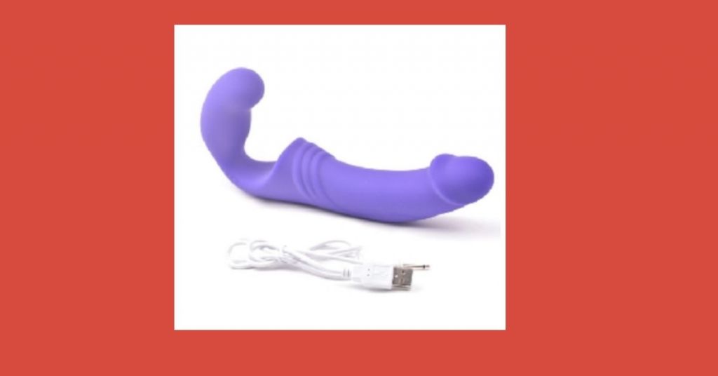 Purple Penis Vibrator 10-Mode Silicone in Purple