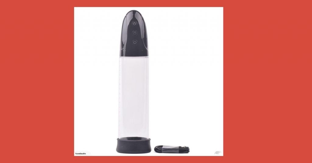 USB Rechargeable Automatic Penis Pump with Black Sleeve