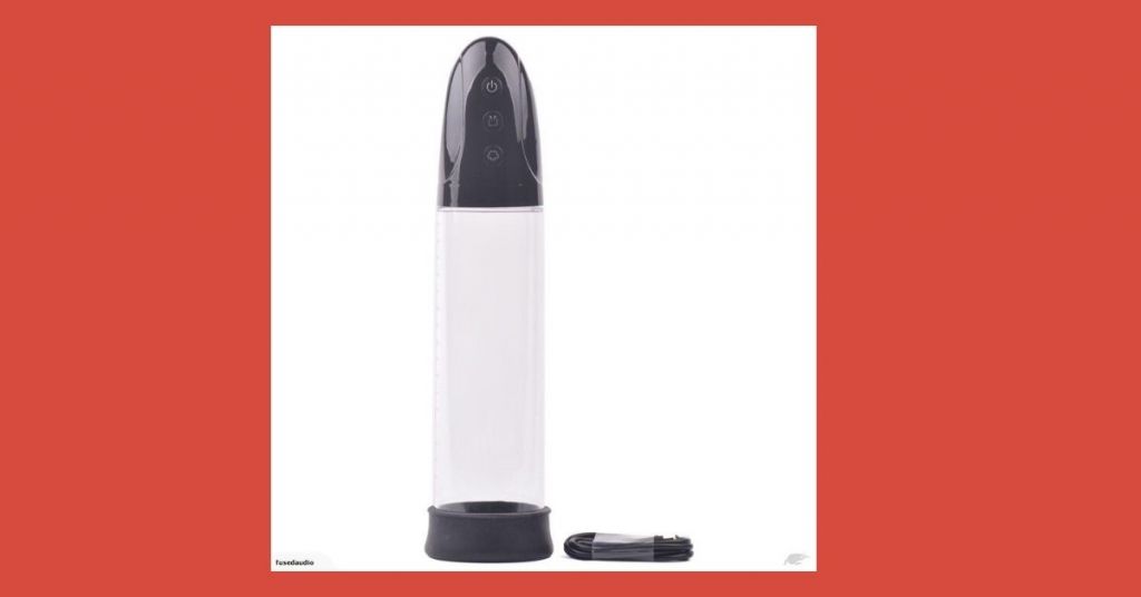 USB Rechargeable Automatic Penis Pump with Black Sleeve 