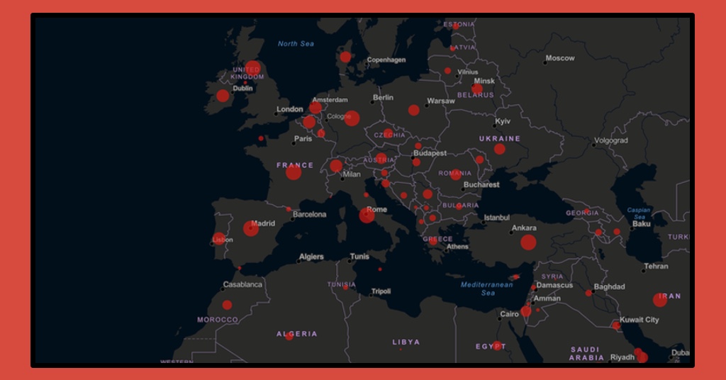 Although in a currently downard trend, Italy and Spain remain the two European countries with the biggest COVID-19 numbers