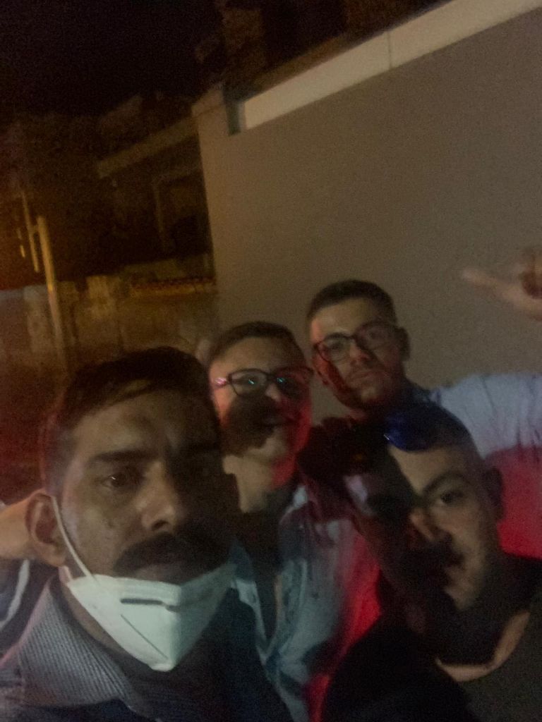 Malik and the three other rescuers