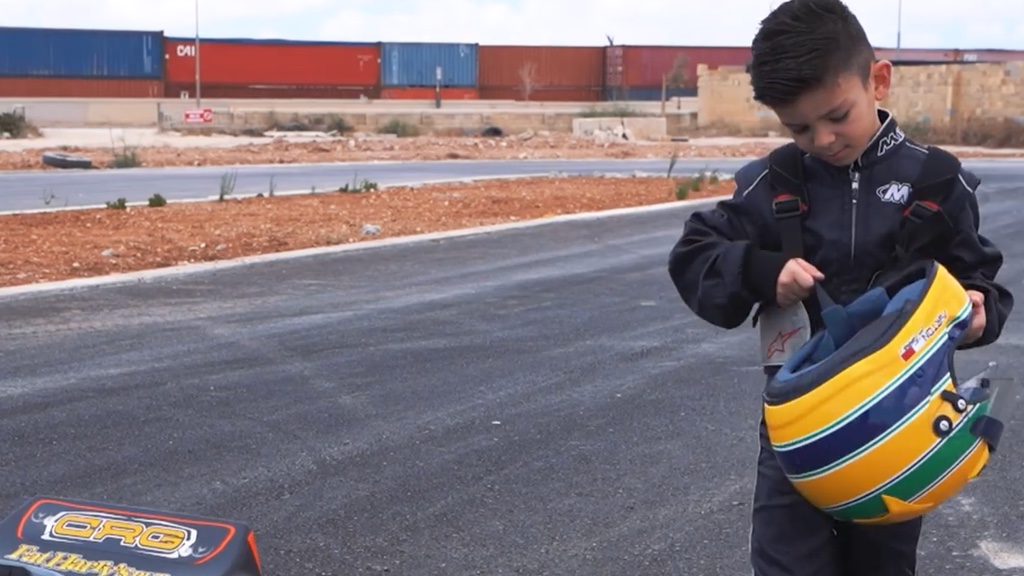 At just five years of age, Ayrton is Malta's youngest go-kart driver