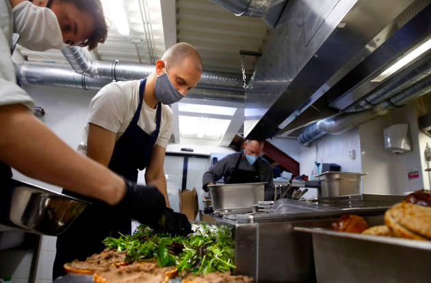 Over two months later, Márton Keve is still at it, helping to feed Budapest's healthcare workers