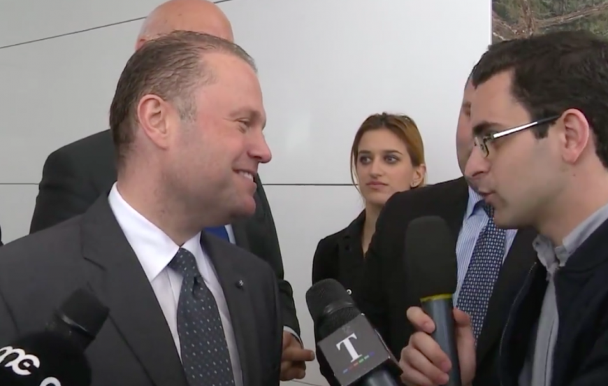 Joseph Muscat questioned about Panama for the first time 