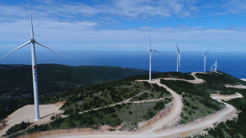 The Mozura wind farm in Montenegro. (Photo/Xinhua)