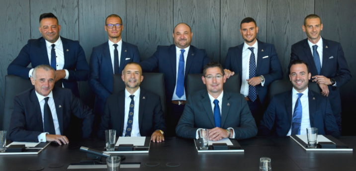 Alliance partners: L to R back row: Francois Spagnol, Dylan Micallef, Michael Bonello, Fabien Debono, Angelo D’Arrigo; L to R front row: Paul Sammut, Gordon Valentino, Aidan Xuereb and Brian Magri. Jay Jay Micallef is not shown. 