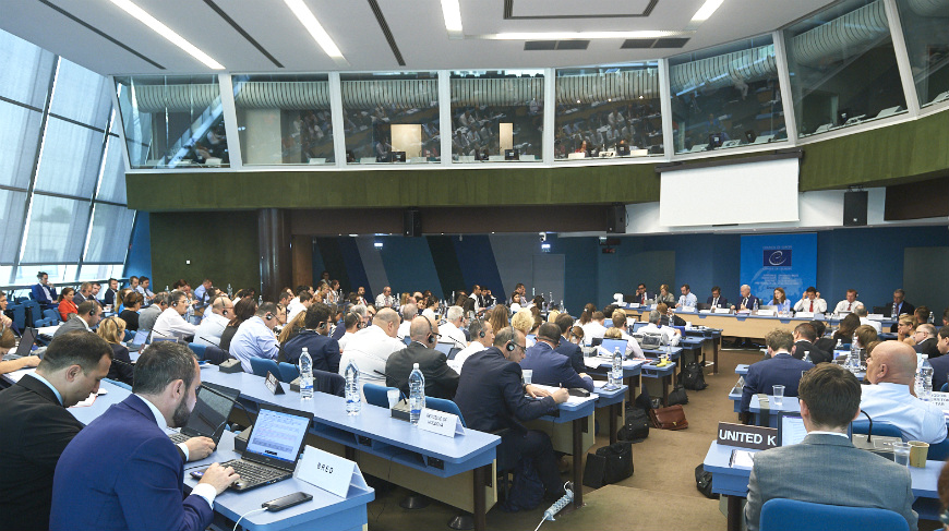 A Moneyval meeting in 2019. Photo: Council of Europe 