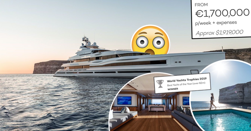 Wow! Louis Vuitton boss' superyacht spotted in Comino