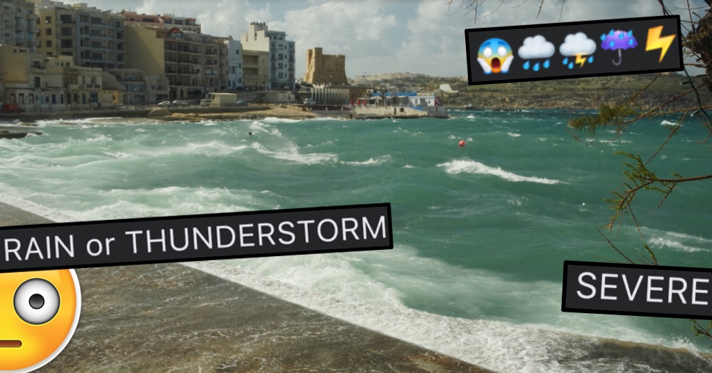 Malta's First 'Severe' Storm Of The Season Could Arrive Way Sooner Than