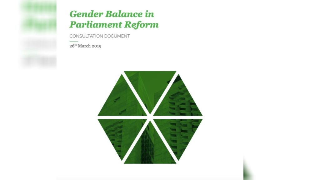 The Consultation Document for Gender Equality in Parliament 