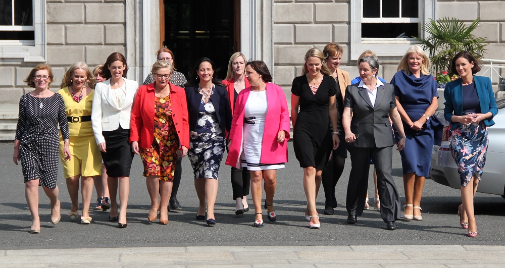 Members of the Irish Women's Parliamentary Caucus. Photo: https://www.oireachtas.ie/en/members/womens-caucus/