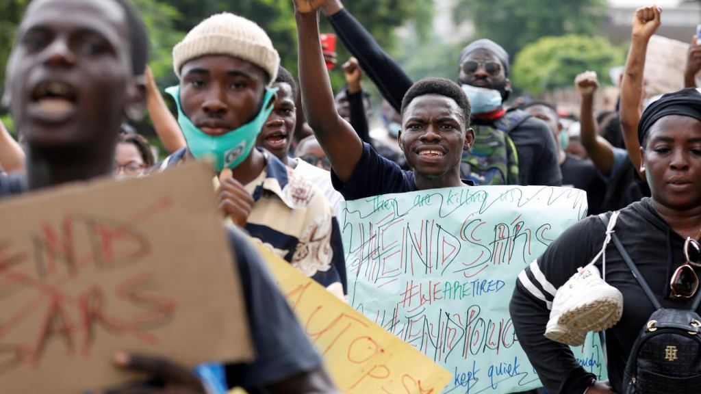 Young Nigerian Protestors, 2020