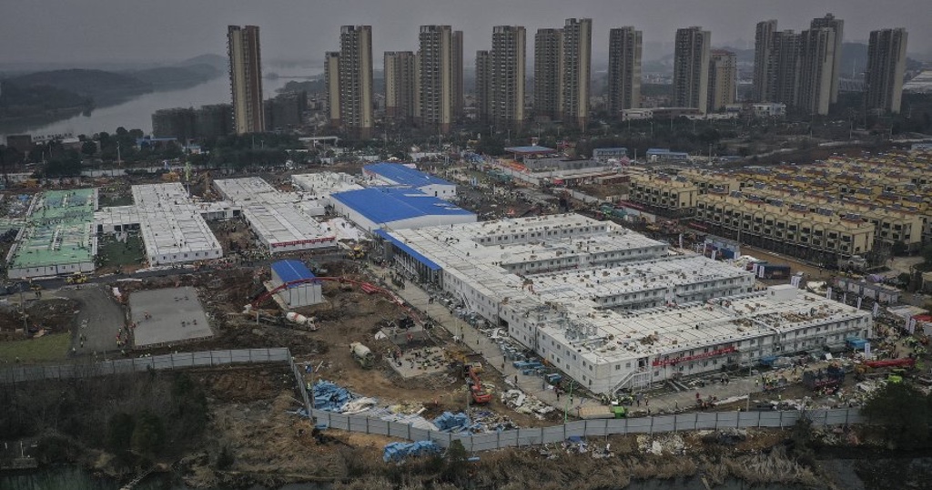 Back in February, the world gazed on in disbelief as Wuhan erected a hospital in 10 days. STRINGER/GETTY IMAGES
