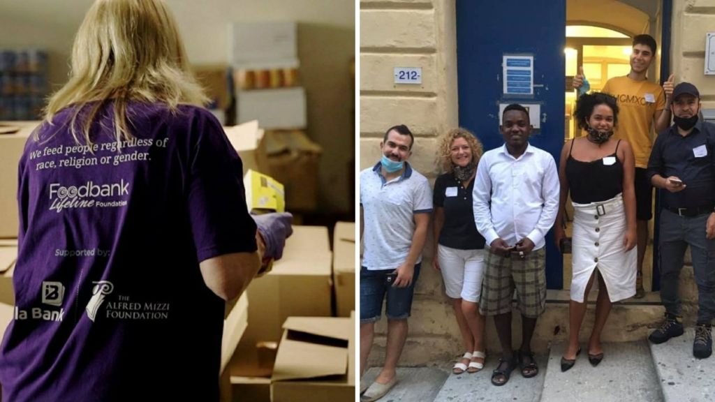 Foodbank Lifeline and the volunteers from Blue Door English 