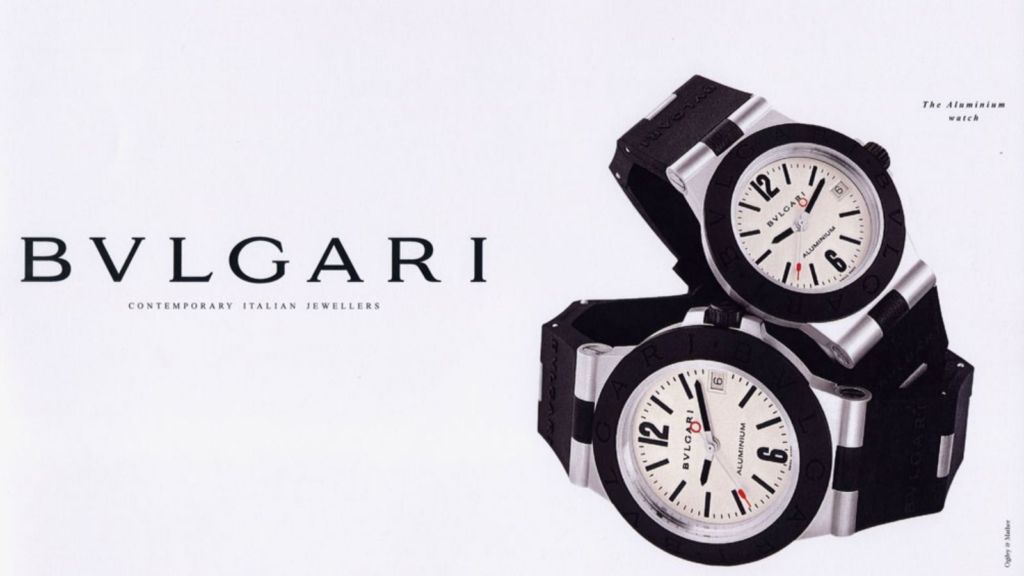 Bulgari's 1998 Aluminium Watch Campaign 