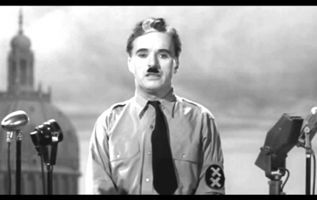 Charlie Chaplin in 'The Great Dictator'