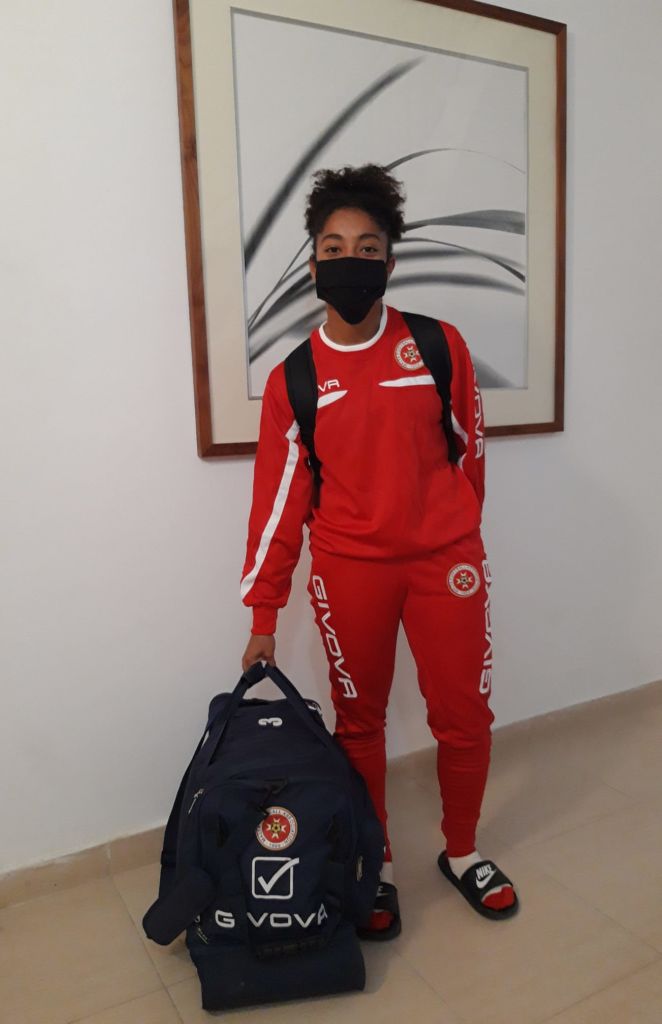 Maya plays for Malta's national youths women's team 