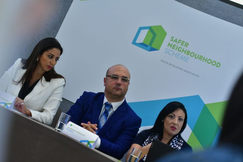 The Malta Developers’ Association launched its Safer Neighbourhood Scheme last year