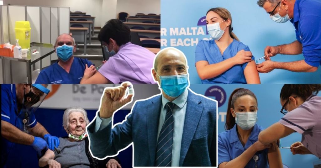 Malta has given out just under 30,000 vaccine doses so far... with over 4,000 of them being second doses