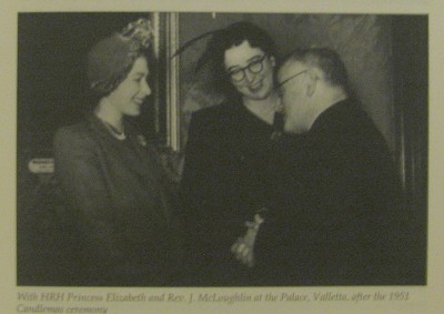 Mabel Strickland in Valletta, 1951 . Photo courtesy of Times of Malta.