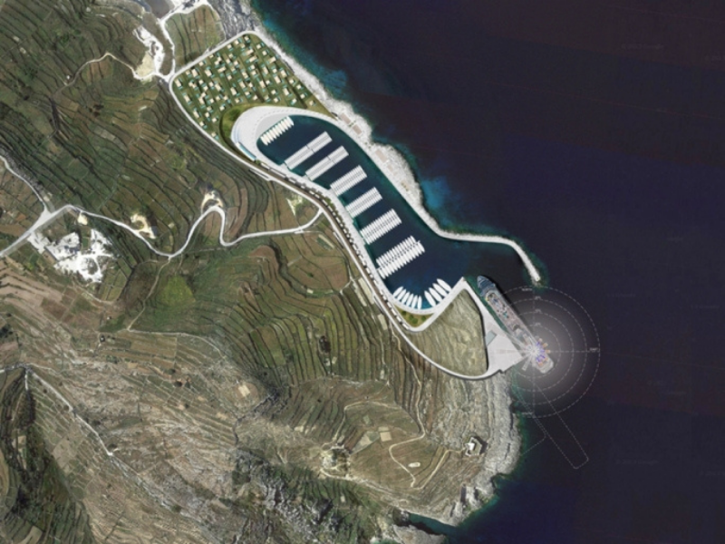 Plans revealed in 2015 for the cruise liner terminal in Qala.