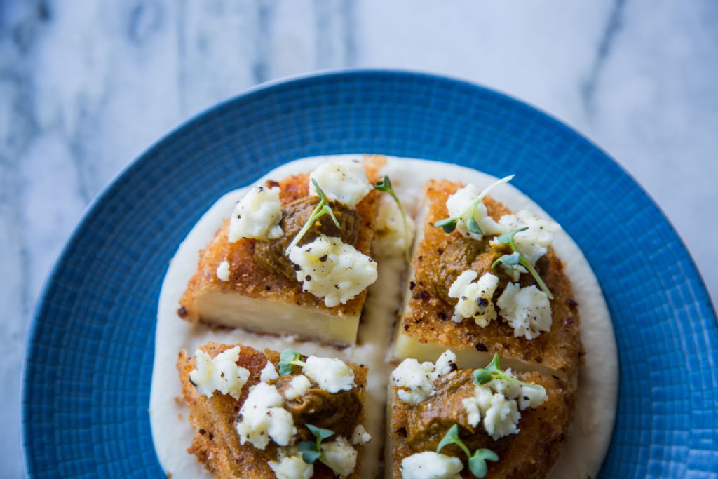 Fried celeriac