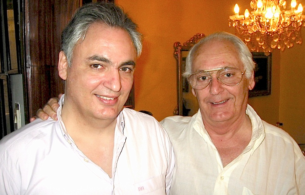 Meinrad Calleja with his father Maurice Calleja